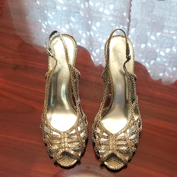 Calvin Klein Shoes - Calvin Klein silver sandals